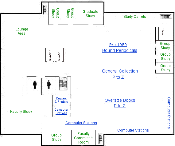 Fourth Floor map
